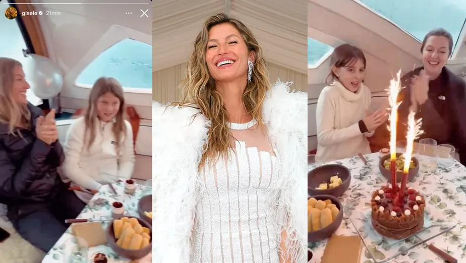 Após divórcio, Gisele Bündchen celebra aniversário com a família